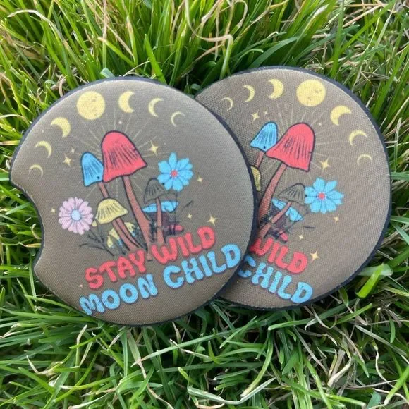 Stay Wild Moon Child Coaster Set | Car Accessories | Moon Phases - Picture 5 of 11